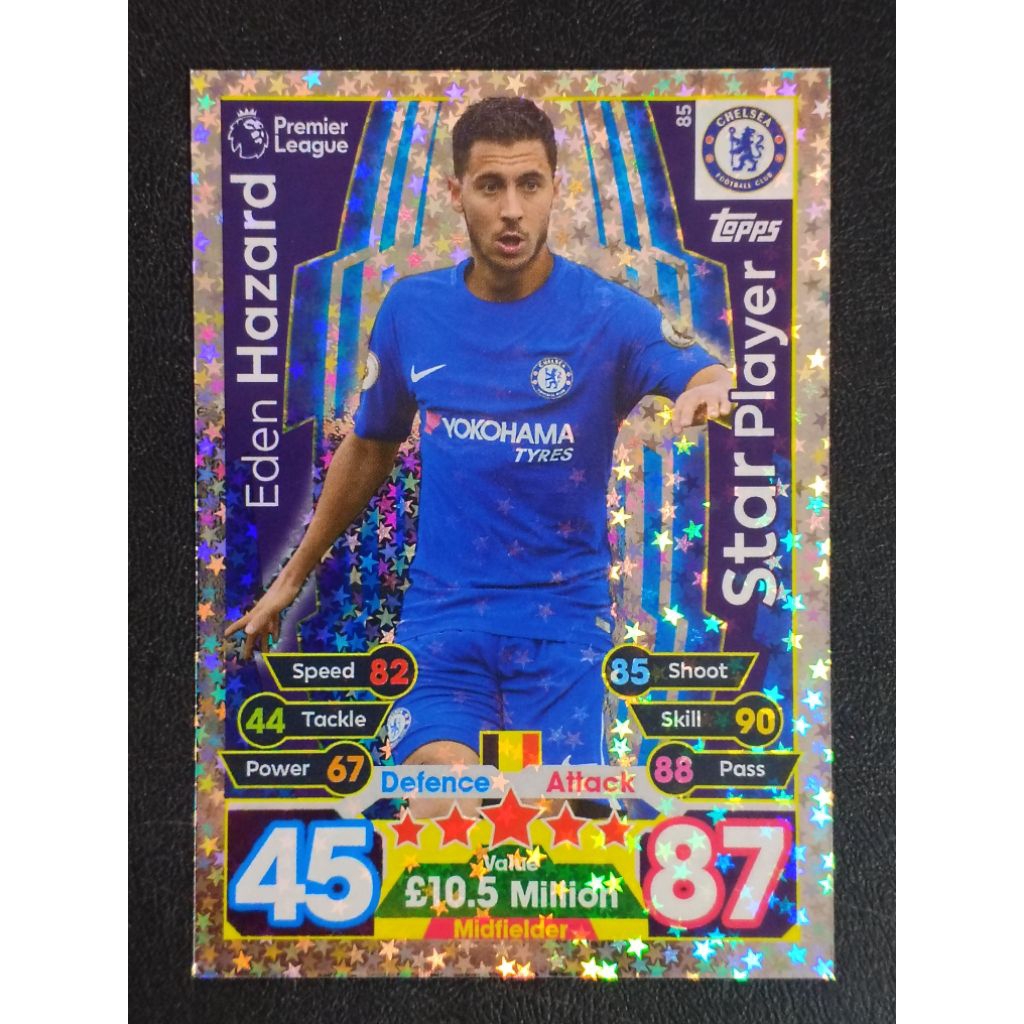 การ์ดฟุตบอล STAR PLAYER MATCH ATTAX 2017/18 SOCCER CARDS