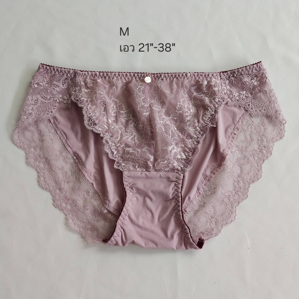 M / Tutu anna กางเกงในนำเข้าจากญี่ปุ่น ผ้าลูกไม้สวยมาก สีชมพู ใหม่
