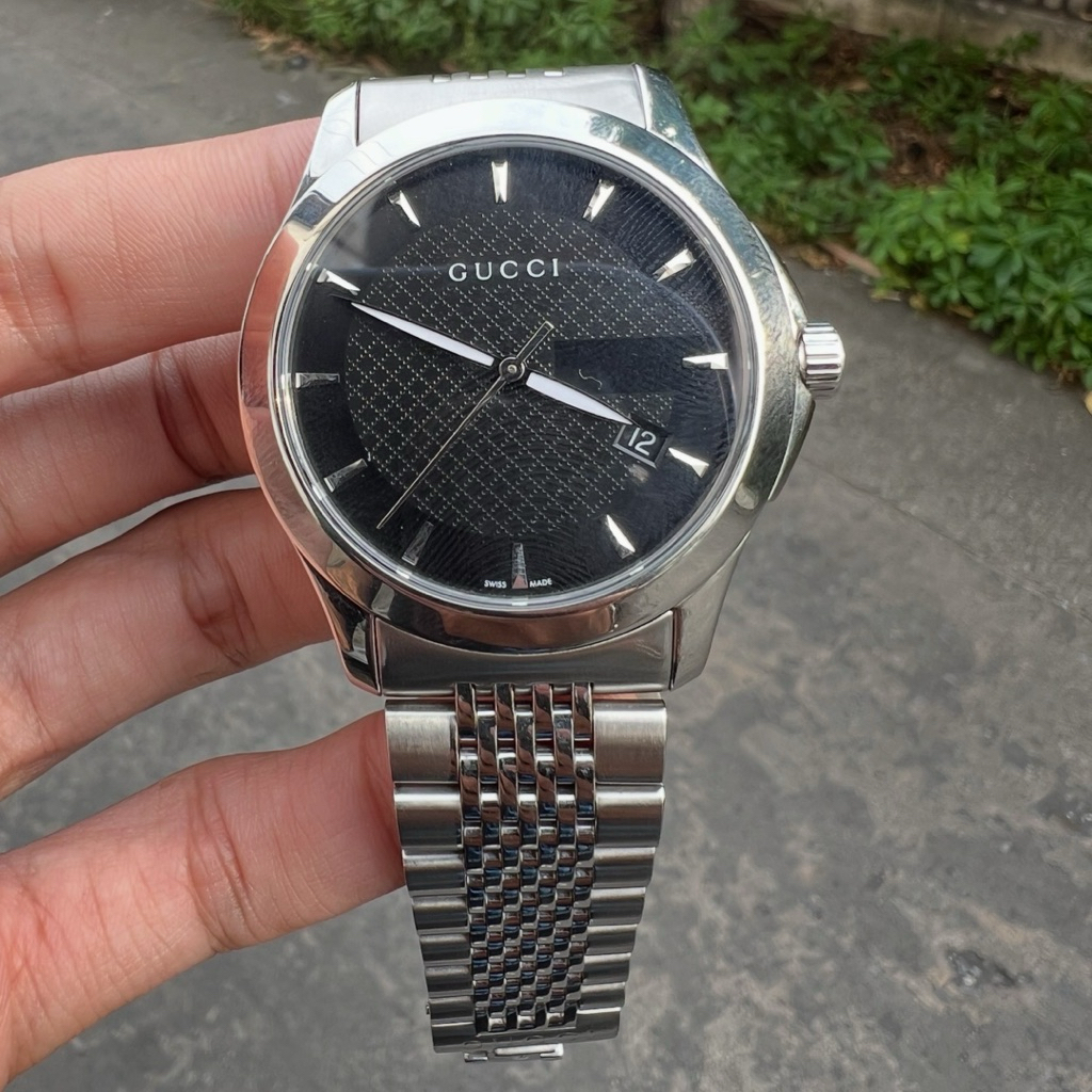 นาฬิกา Gucci Timeless Black dial มือสอง สภาพดี ✅