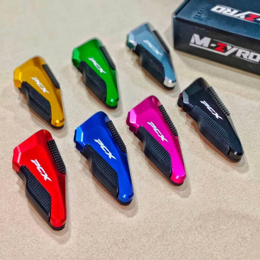 พักเท้าหลัง PCX160 ปี21-25 M-zyro  CNC 7 สี : ดำ/แดง/เงิน/เขียว/น้ำเงิน//ชมพู/ทอง 900