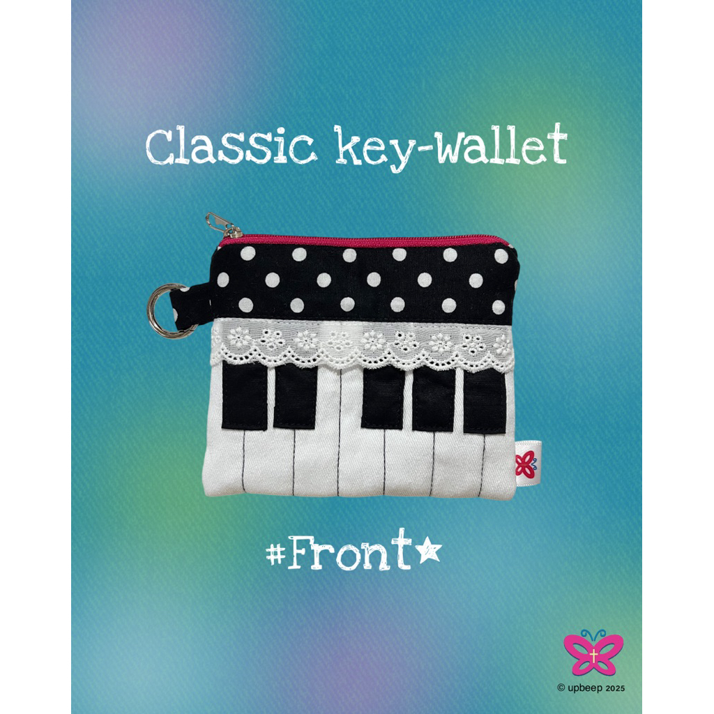 Classic key wallet (เย็บเองชิ้นต่อชิ้น) - กระเป๋าสตางค์แบรนด์ UPBEEP's