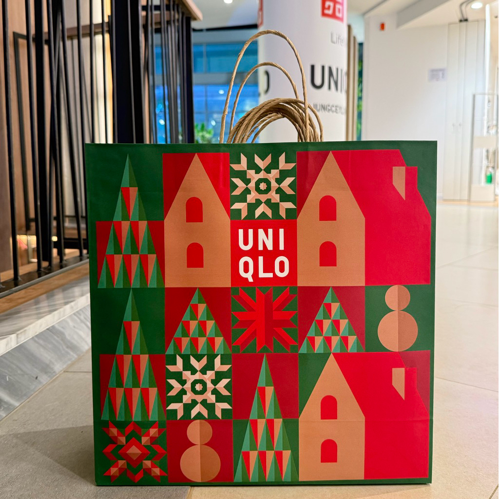 🔥สั่งขั้นต่ำ 2 ใบ🔥Uniqlo ถุงช้อปปิ้งกระดาษ ใส่ของขวัญ