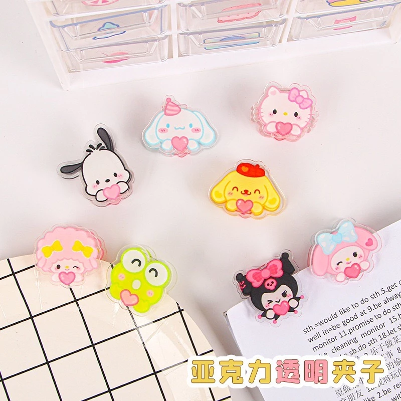 คลิปหนีบอะคริลิคใส ลายการ์ตูน chuanchuan thumbnail 5