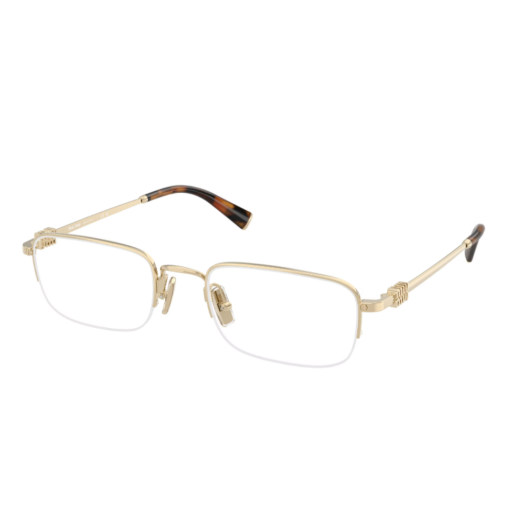 กรอบแว่นตา Miu Miu รุ่น  MU 52WV ZVN1O1 SIZE 53 MM. (PALE GOLD) **ประกัน 2 ปีจากแบรนด์**