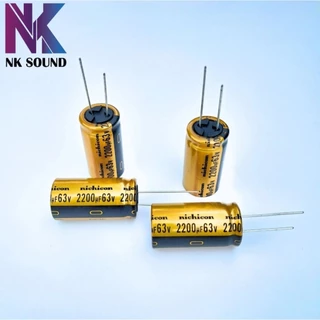 คาปา Nichicon 2200uf 63v เกรดออดิโอCapacitor ( 1 ชิ้น) อย่างดีโมแอมป์จิ๋วได้