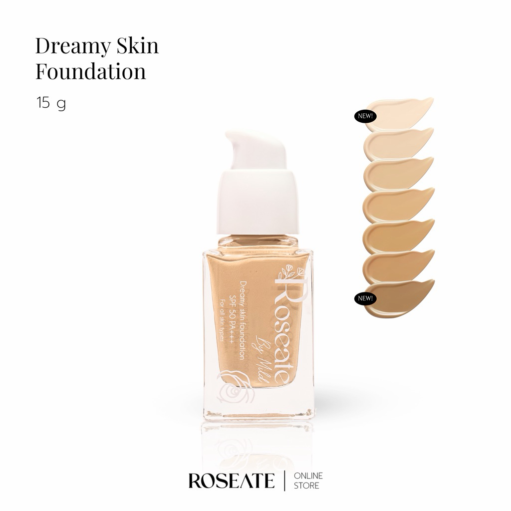 พร้อมส่ง! รองพื้นผิวเป๊ะ Roseate Dreamy Skin Foundation