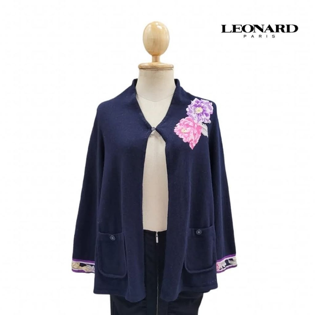 Leonard Paris Cashmere Cardigan