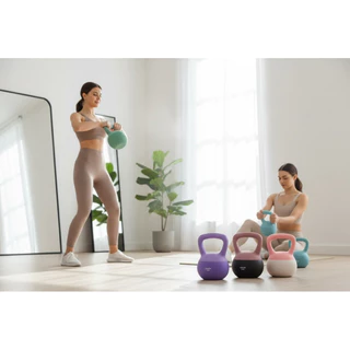KETTLEBELL นุ่มนิ่ม 2.5-10KGวัสดุเป็นพีวีซี ดัมเบลอยกน้ำหนัก พร้อมส่งในไทย ฟรีถุงมือกันลื่น สำหรับออกกำลังกาย