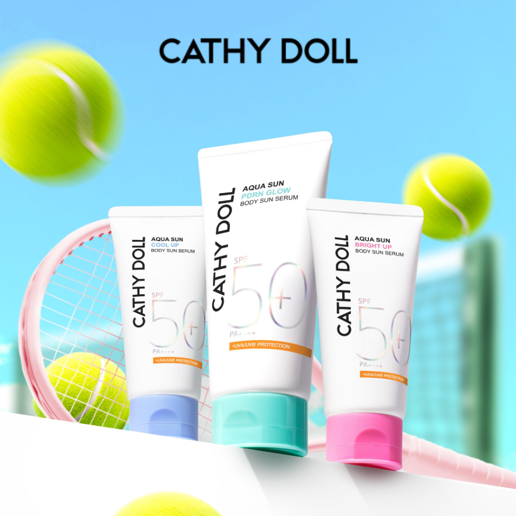 Cathy Doll อควาซันบอดี้ซันเซรั่ม เอสพีเอฟ50+ พีเอ++++ มี 2 ขนาด 50ml และ 140ml