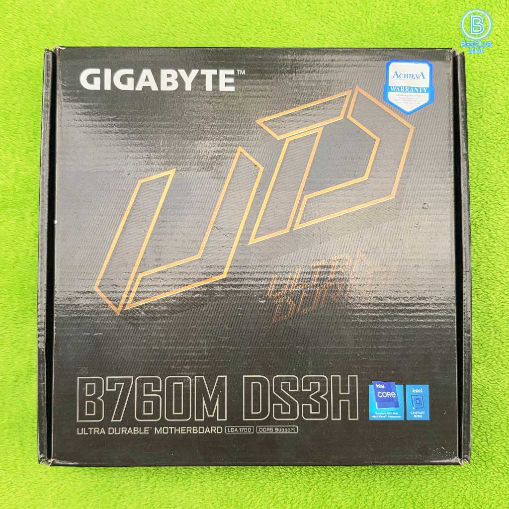 MB GIGABYTE B760M DS3H DDR5 LGA1700(ใส่เจน12-14) ประกันศูนย์AchieVa 02/27 เมนบอร์ดมือสอง