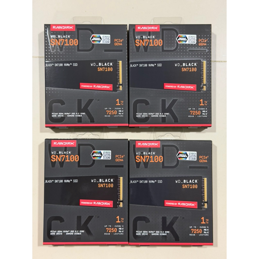 SSD WD BLACK SN7100 1TB มีส่งด่วน PCIE 4.0 รุ่นใหม่ NVMe M.2 ประกันศูนย์ไทย (มีของพร้อมส่ง)