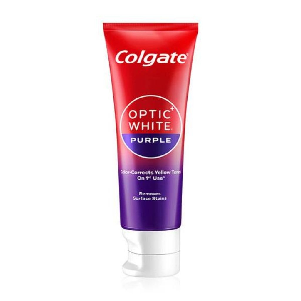ยาสีฟัน Colgate optic white สีม่วง