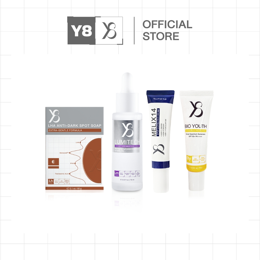 [ LUMITECH+Bio Youth+สบู่ฝ้า+Melix ] Y8 Melix + LUMITECH + BIO YOUTH SUNSCREEN +  LHA ANTI-DARK SOAP