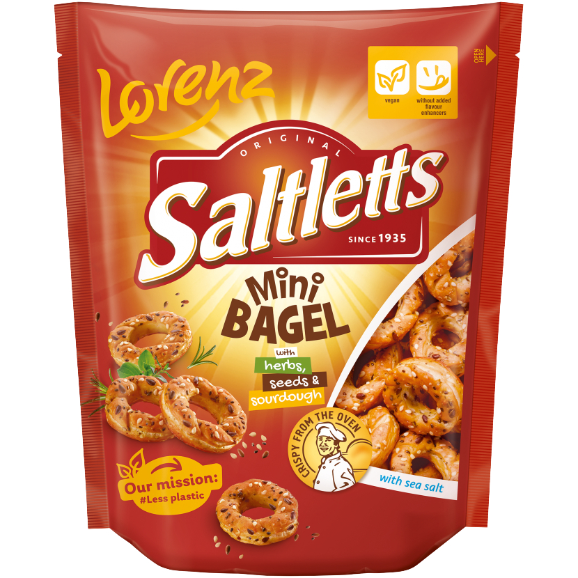 ขนมเพรทเซล Lorenz Saltletts Mini Bagel 100g