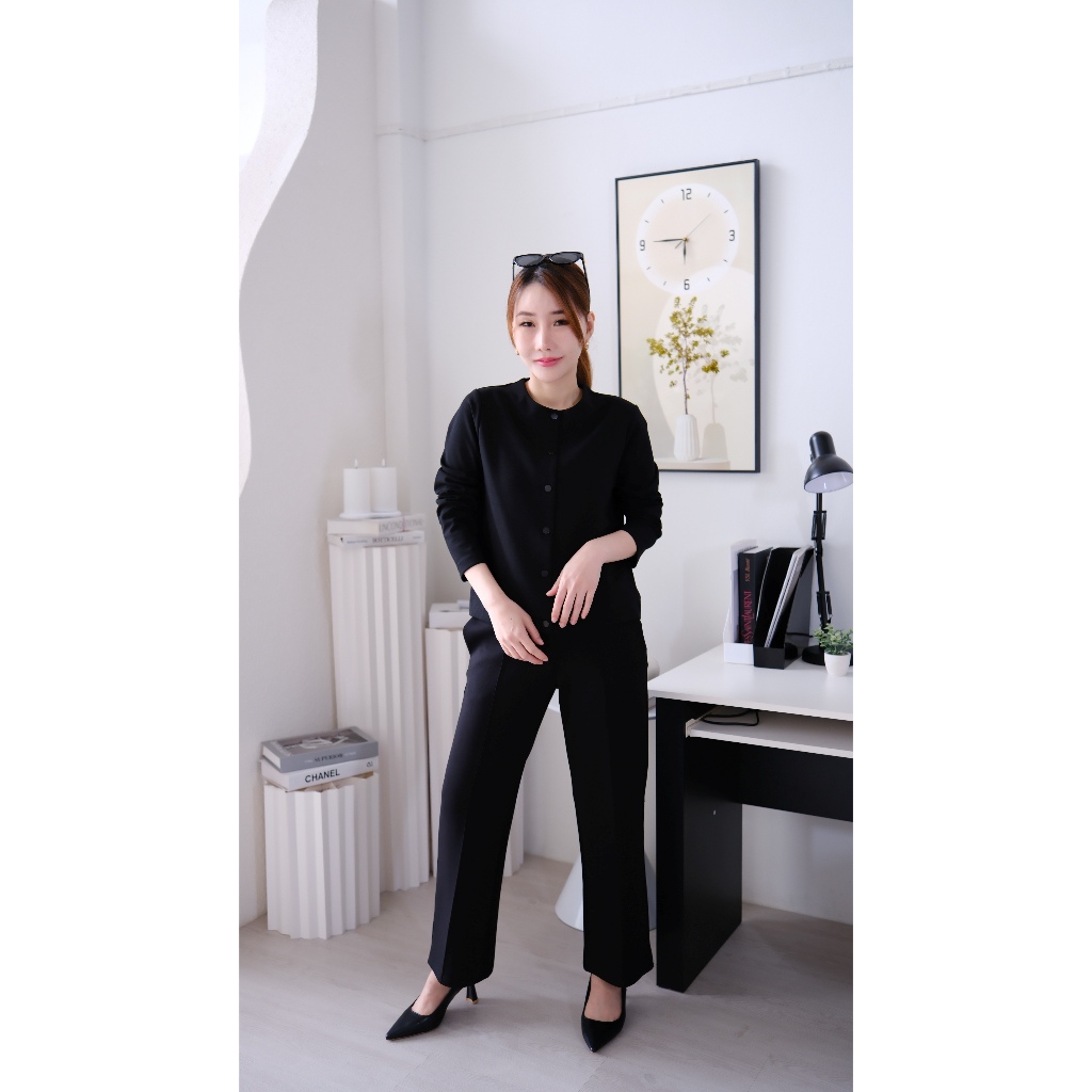 Lawyer Store I [724184] เสื้อแขนยาวผ้ายืด กระดุมแป๊ก ตามสีเสื้อ เสื้อเเขนยาว กระดุมใช้งานได้จริง เนื้อผ้าใส่สบาย รูปที่ 4
