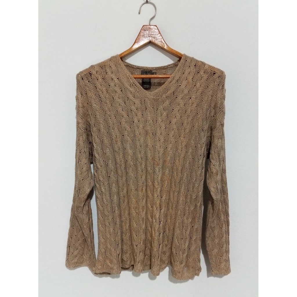 สเวตเตอร์ไหมพรม Calvin Klein มือสอง