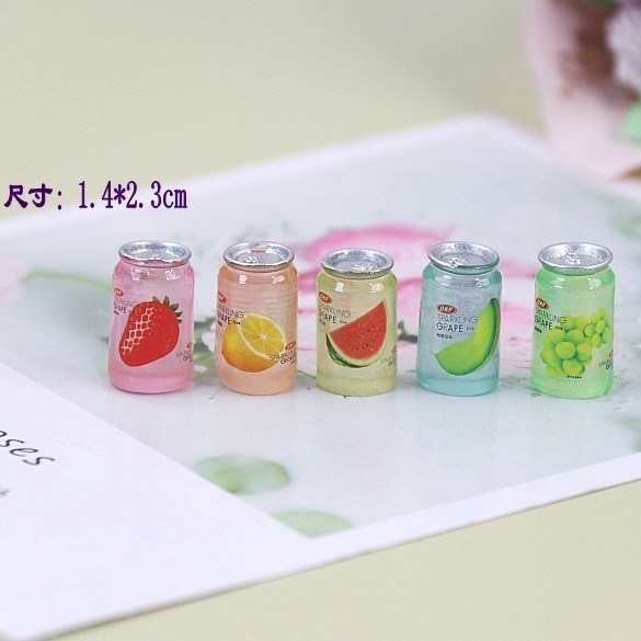 j050กระป๋องเครื่องดื่มเรซินเรืองแสงแพ็คละ 10 ชิ้น