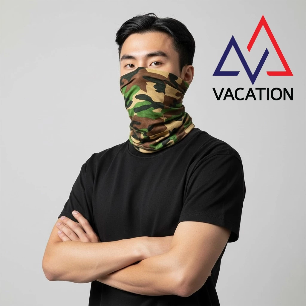 VACATION ผ้าบัฟ โพกหัว ป้องกันแดด ผ้าคลุมหน้า เดินป่า แคมป์ปิ้ง ส่งจากไทย thumbnail 3