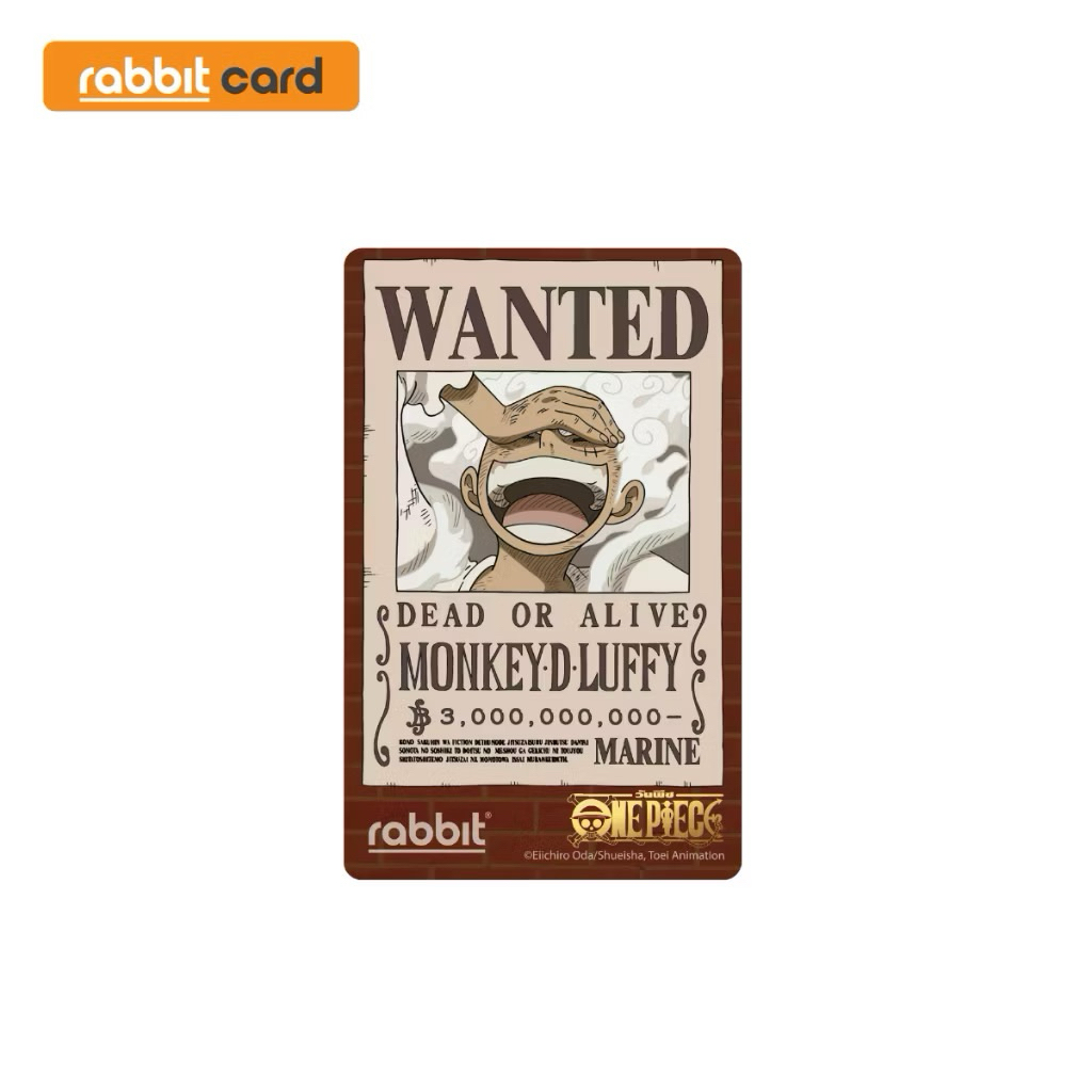 **พร้อมส่ง** Rabbit Card บัตรแรบบิท ONE PIECE บัตรแรบบิทลายพิเศษ ประเภทบุคคลทั่วไป