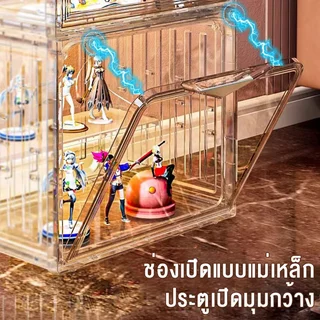 Wise ตู้อะคริลิคใส กล่องใส่โมเดล Labubu ชั้นวางโมเดล ตู้โชว์โมเดล PET ตู้ป๊อปมาร์ท ตู้ใส่โมเดล ตู้โชว์ตุ๊กตา
