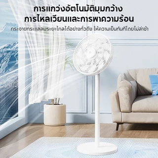 HAN RIVER พัดลมตั้งพื้น 14 นิ้ว ใบพัด 20 ใบ ลมแรง เงียบ 3 ระดับ ส่งลมกว้าง 120° ใช้ได้ทั้งบ้าน PV123