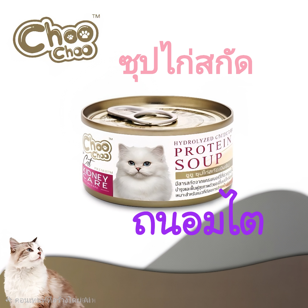 ชูชู อาหารเสริมบำรุงแมว ซุปไก่สกัดเข้มข้นถนอมไต สำหรับแมวด้วยสารสกัดจากแครนเบอร์รี่ (1กป.)💯ของแท้ 100%✅️หมดอายุปี 2028