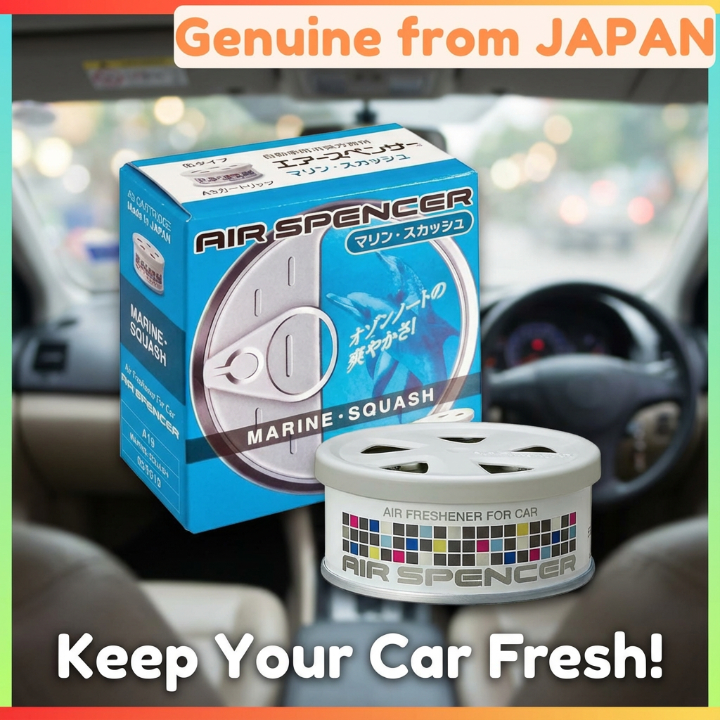 Eikosha Air Spencer AS Cartridge Car Air Freshener & Deodorizer Refill, Marine Squash