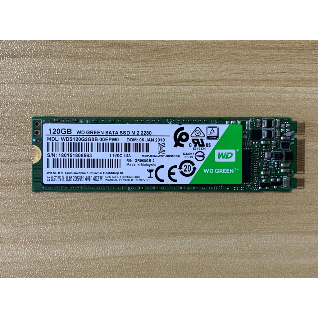 WD GREEN M.2 SSD SATA 120GB