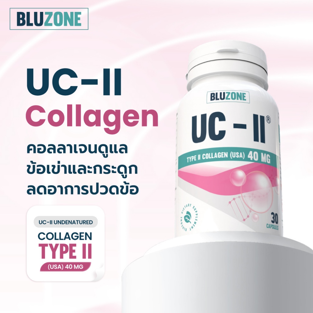 Bluzone Collagen UC-ll 40mg. 30 capsules (คอลลาเจน)