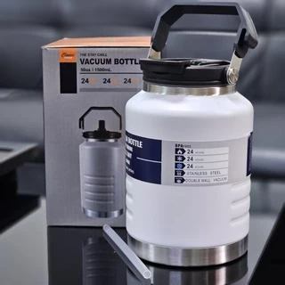 แก้วเก็บอุณหภูมิ กระติกน้ำแสตนเลส เกรดSUS304 ขนาด1.5L/2.5L กระติกน้ำ แก้วไหญ่ อย่างดี กระติกน้ำแข็ง เก็บความเย็นได้ดีมาก