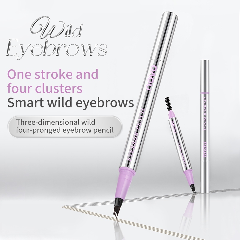 9060 (ใหม่/แท้) NOVO ที่เขียนคิ้วหัว4แฉก กันน้ำ กันเหงื่อ eyebrow pencil - รูปที่ 2