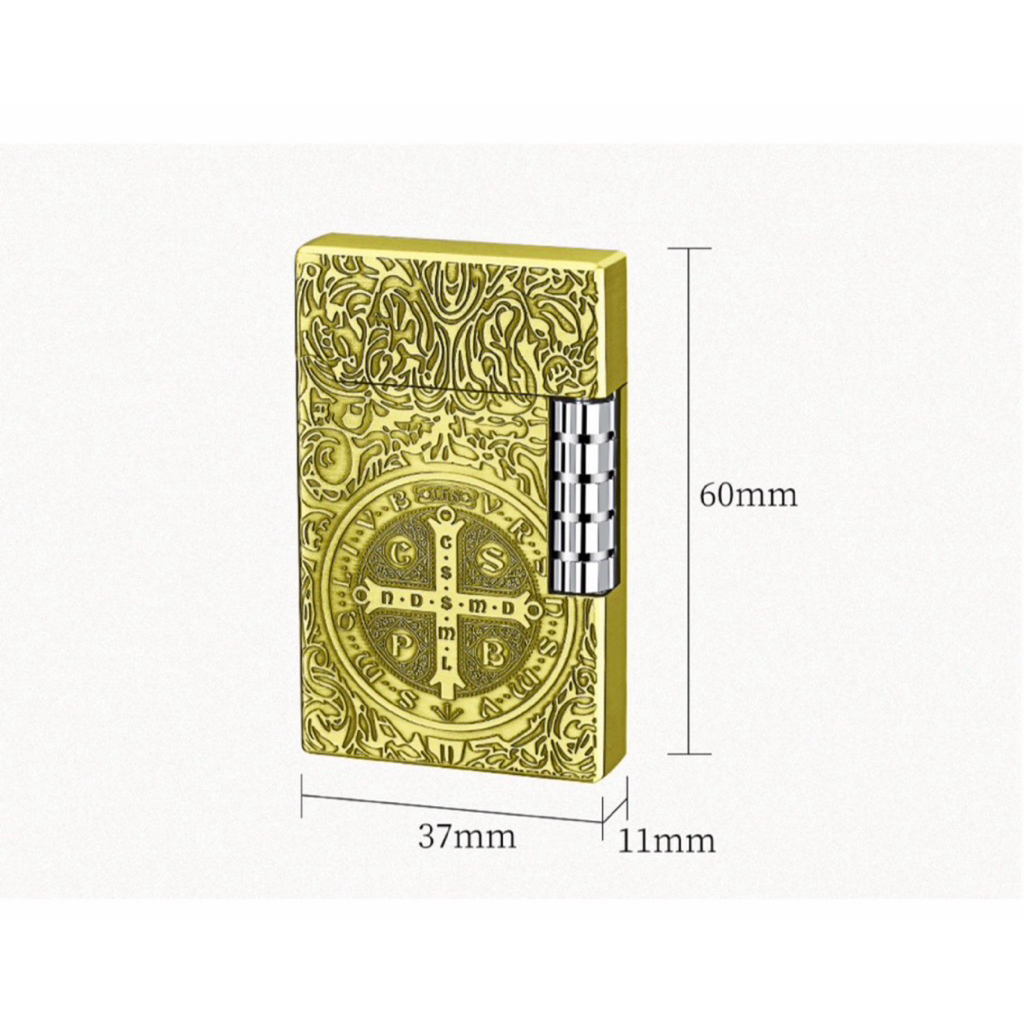 ไฟแช็คดูปองค์ลาย2 ด้าน จุดไฟด้วยการขีดข้าง *ไม่ใส่วัตถุไวไฟในตัวสินค้าค่ะ* - รูปที่ 2