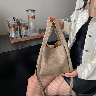 Tarabags กระเป๋าถือ สไตล์เกาหลี กระเป๋าถือลําลอง INS สไตล์มินิมอล ความจุขนาดใหญ่