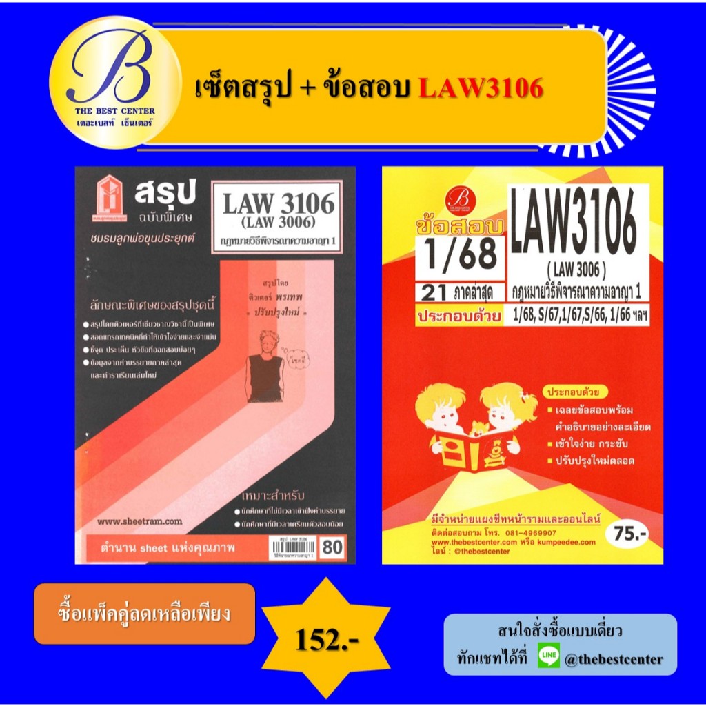 เซ็ตสรุป+ข้อสอบ LAW3106 กฎหมายวิธีพิจารณาความอาญา 1