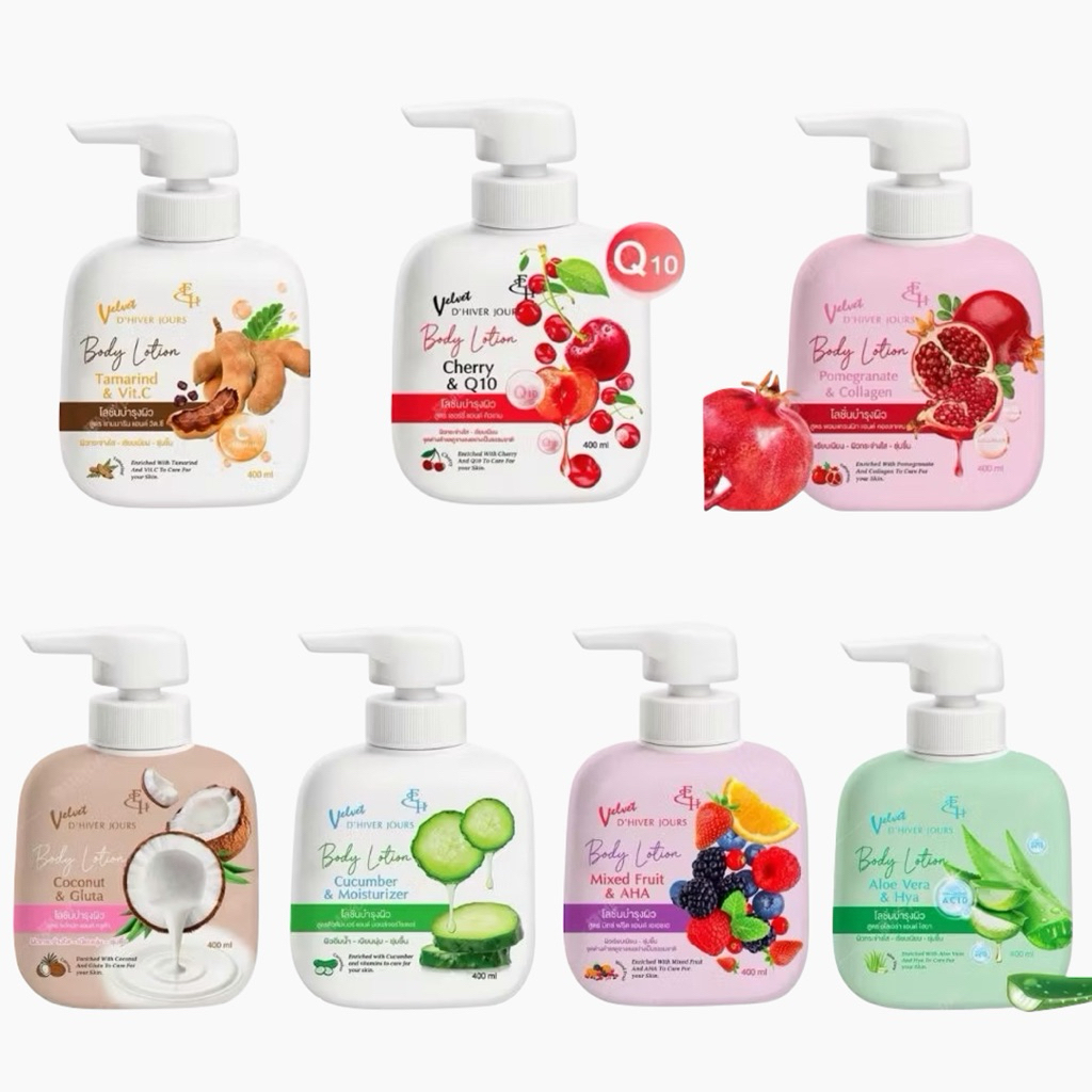 Velvet D’hiver Jours Body Lotion 7สูตร 400ml.