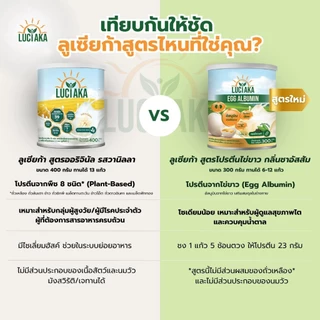Luciaka Egg Albumin อัลบูมิน โปรตีนไข่ขาว [300 g.] โปรตีน ไข่ขาว มีวิตามิน และกรดอะมิโนจำเป็น
