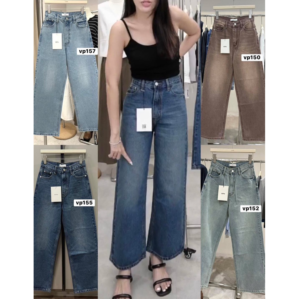 VIPH - 5 สี SIGNATURE JEANS กระบอก 150-151-152-155-157