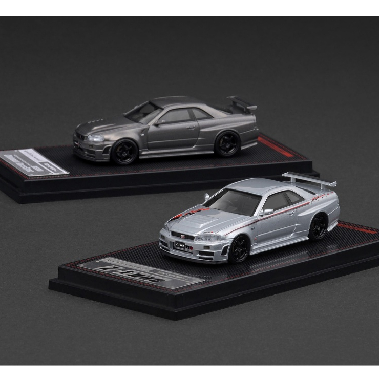 Nismo R34 GT-R Z-tune Silver/Grey 1:64 (IGNITION MODEL)