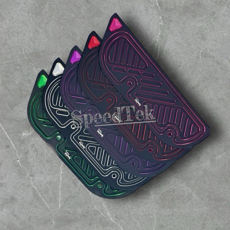 พื้นเหยียบพักเท้าหน้า GIORNO อะลูมิเนียม CNC SpeedTek สี ทูโทน สำหรับ ABS และ CBS