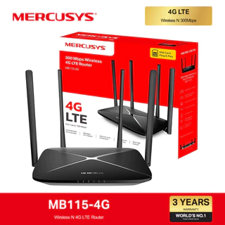 ⚡️เร้าเตอร์ใส่ซิม⚡️4G Router MERCUSYS (MB115-4G) 300 Mbps Wireless N 4G LTE Router
