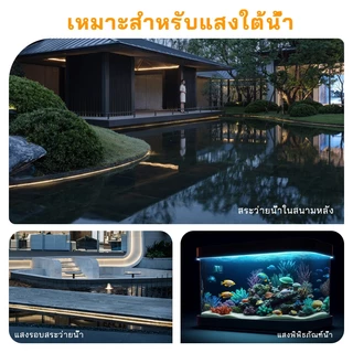 แถบไฟ LED COB กันน้ำ 12V/24V ใช้งานใต้น้ำได้ ปลอดภัย ทนทาน