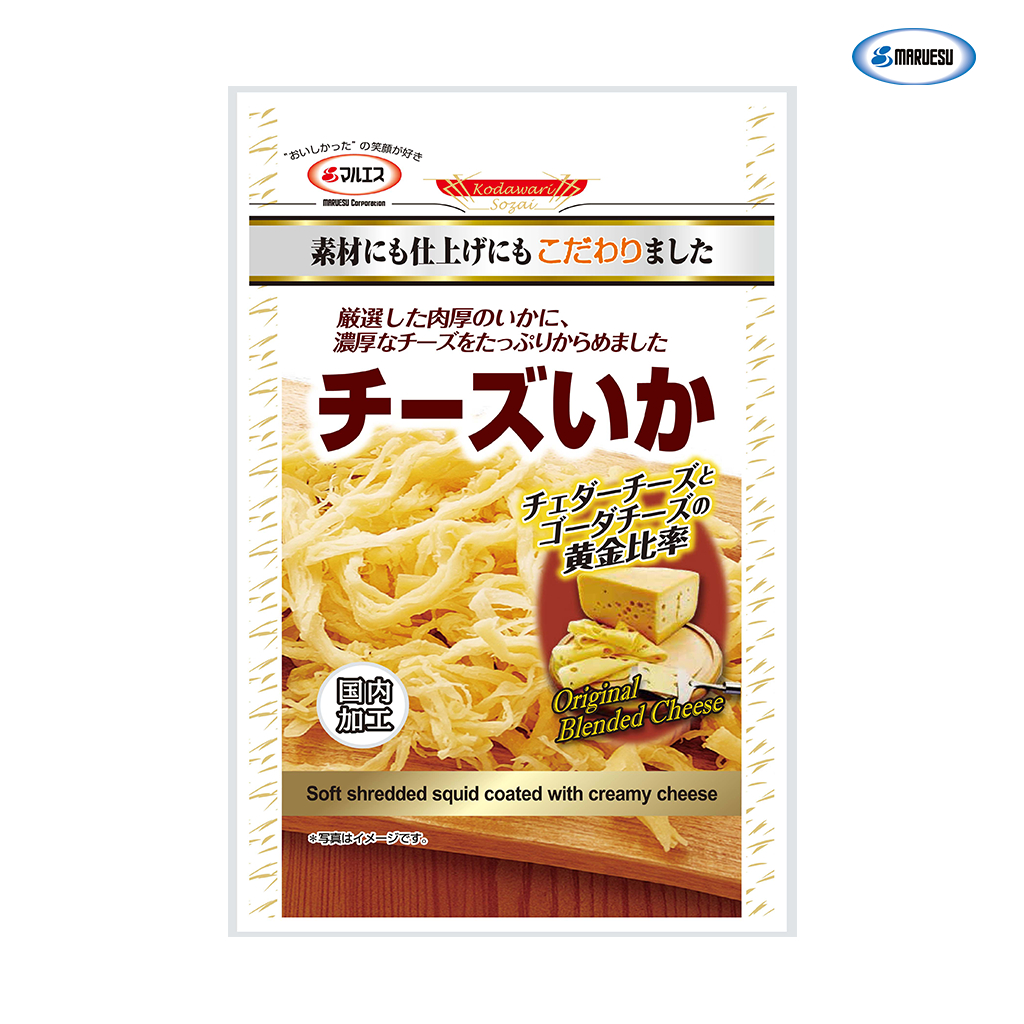 MARUESU Cheese Ika Dried Squid 45 g.