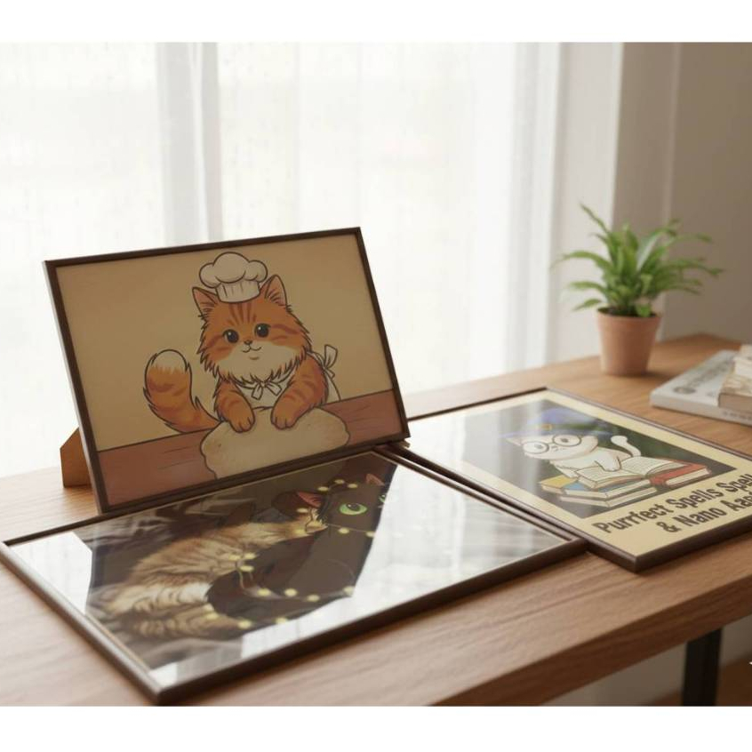 กรอบรูป A3 ขนาด 29.7x42 cm. มี 15 สีให้เลือก แนวตั้งแนวนอน ตกแต่งผนัง กรอบรูปA3 กรอบรูปแขวนผนัง #กรอ