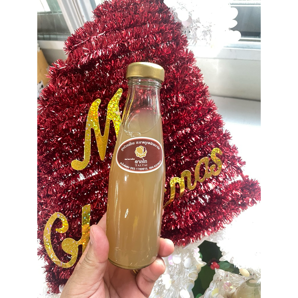 น้ำตาลสดจากจั่นมะพร้าวแท้ๆหอมหวานขนาด200มล./ขวด