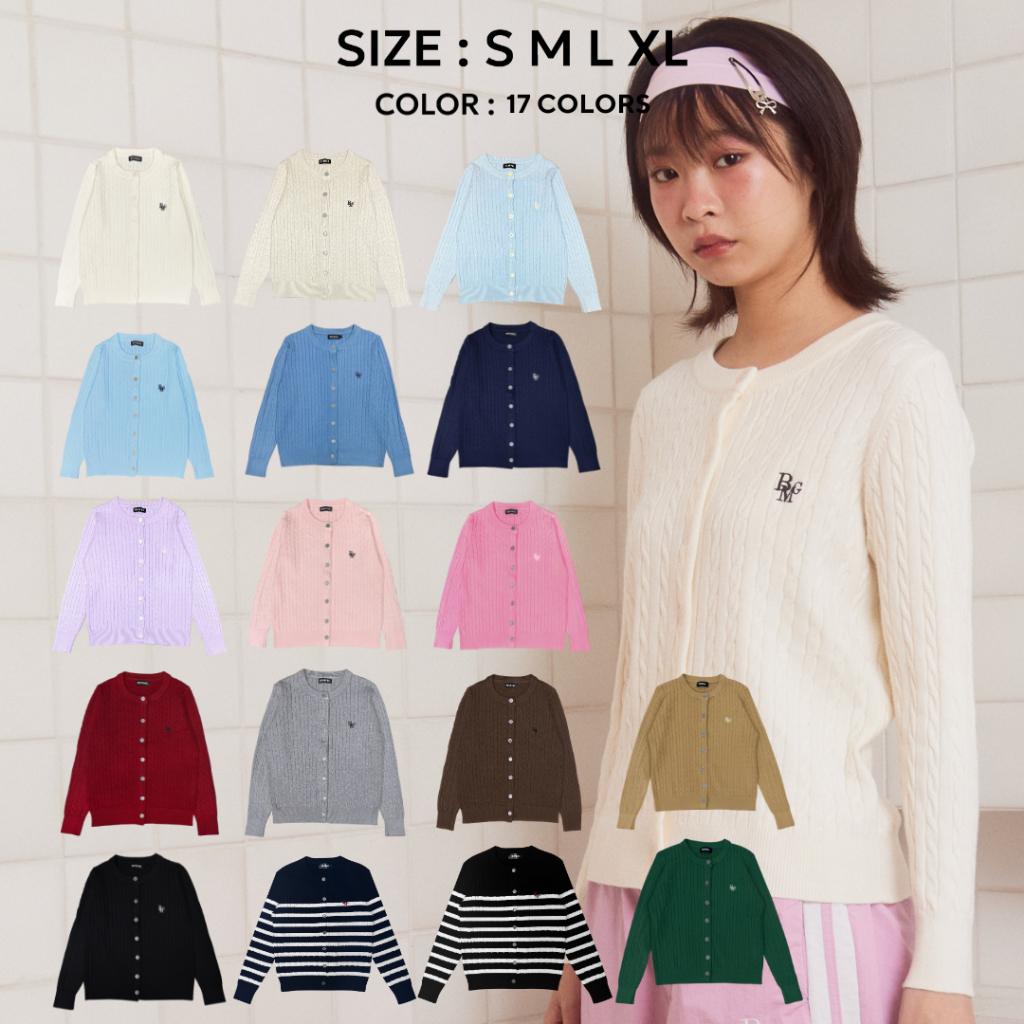 (PRE 15-25 วัน)Bemingtop643(S-XL) - BMG Knit Cardigan  ดีเทลงานคล้ายเสื้อลูน่า