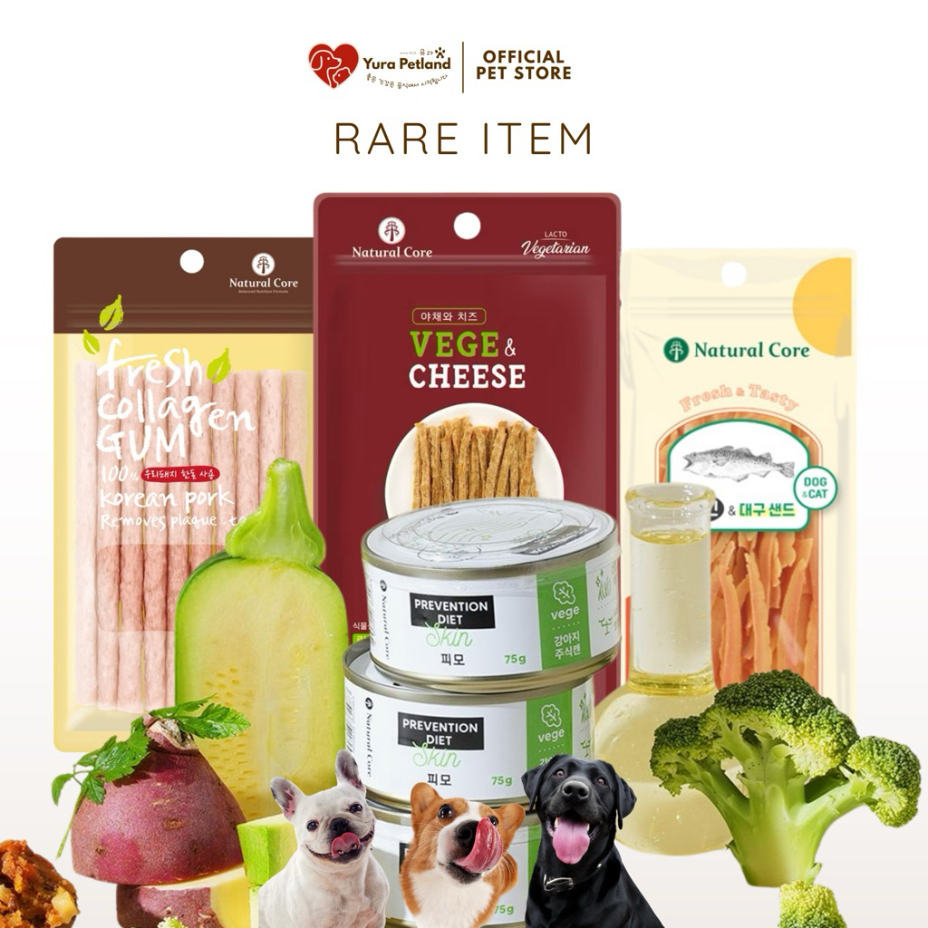 [รวมสินค้าขนมสุนัข อาหารกระป๋องสุนัข นำเข้าจากเกาหลี] Natural Core Chicken in Jelly & Beef in Gravy