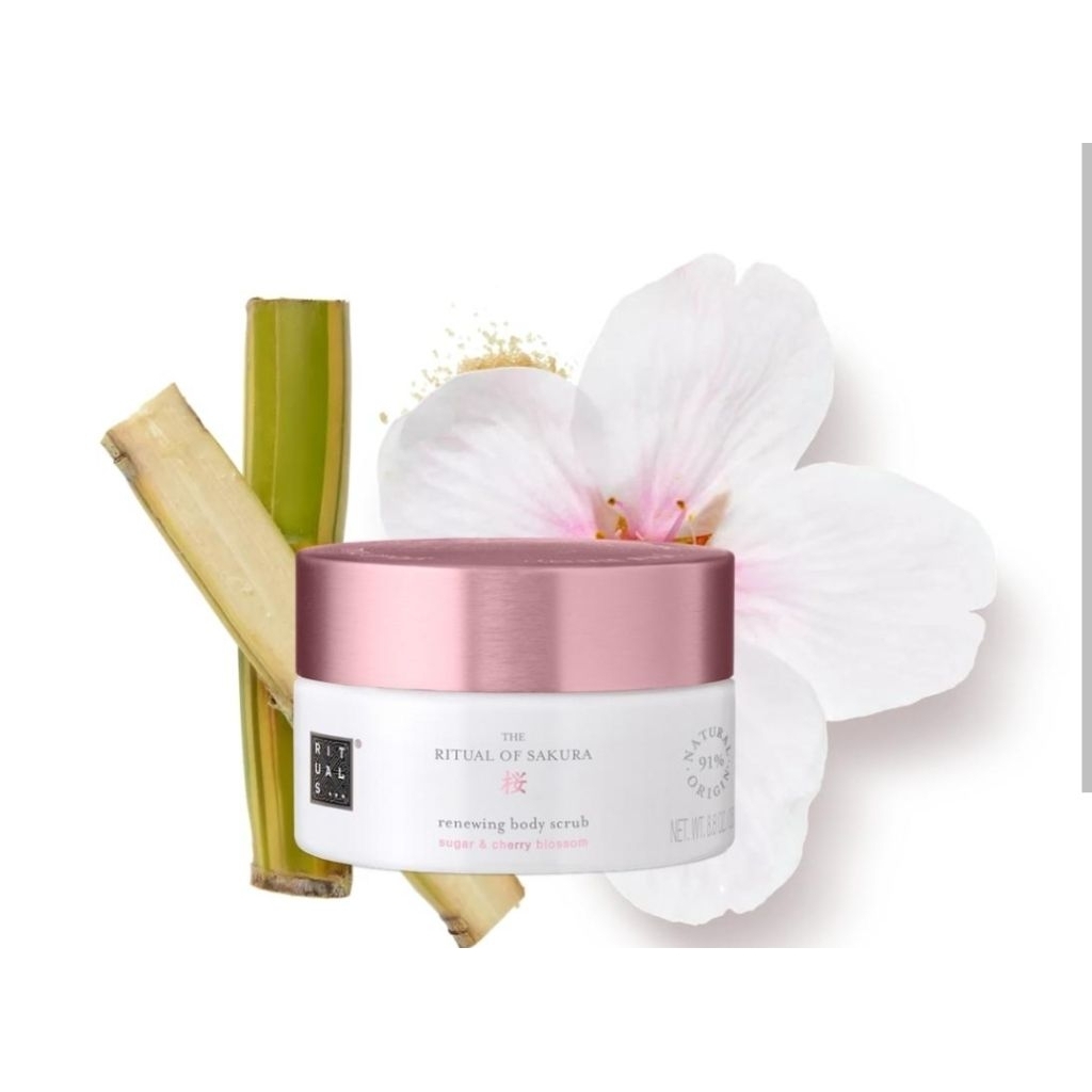 สคลัปขัดผิว The Ritual of Sakura Sugar Body Polish