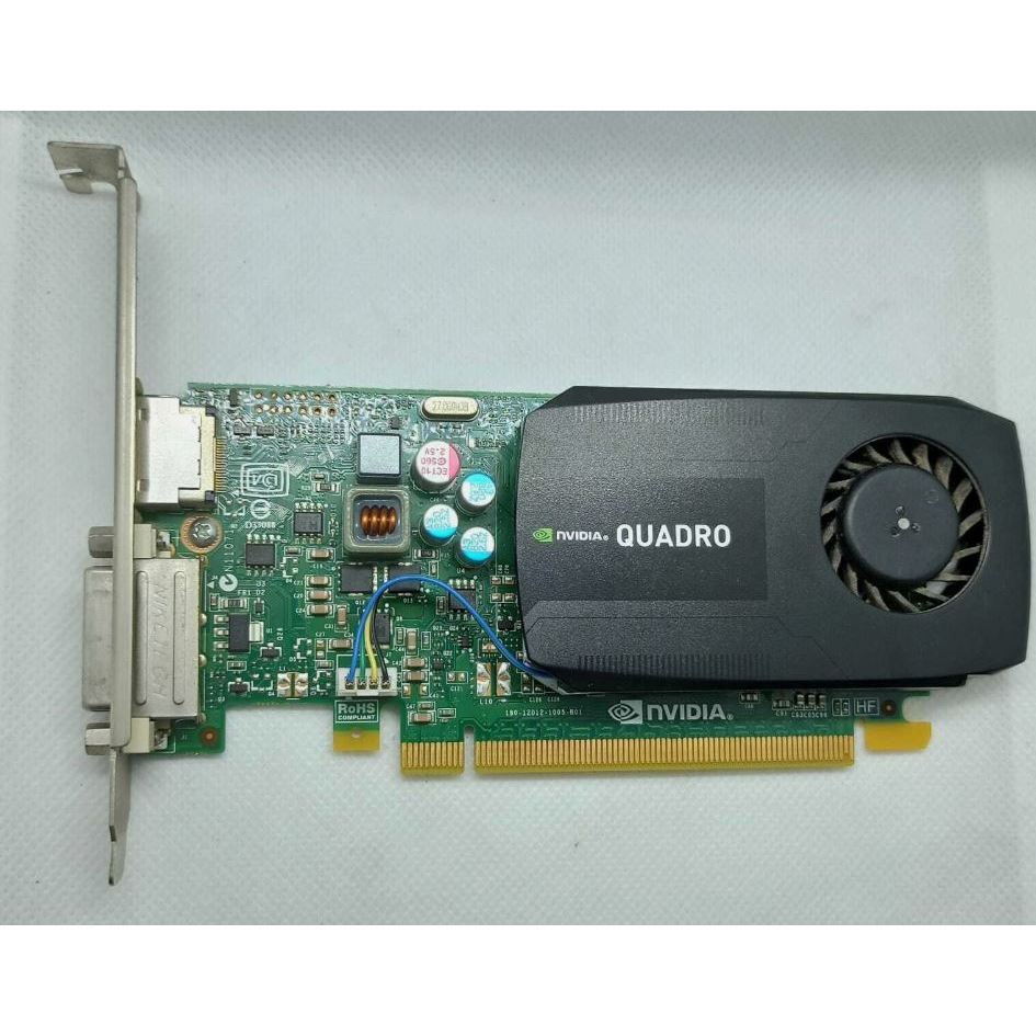 VGA Card Nvidia Quadro K600 1GB PCIe x16 DVI Display and DVI Port GPU มือสอง พร้อมใช้