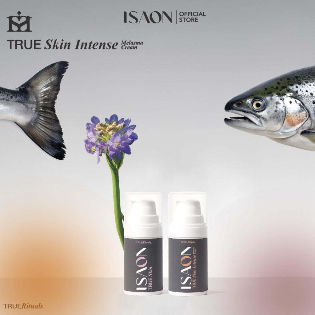 5G(ชมพู+ส้ม) ISAON ครีมทาฝ้ากระ กระจ่างใส บำรุงผิวหน้าสำหรับผิวแห้ง ผิวหมองคล้ำ TRUE Skin Melasma Cream
