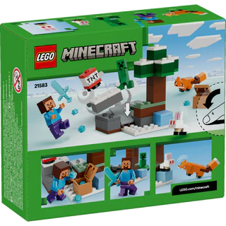 LEGO Minecraft 21583 Steve's Taiga Adventure (79pcs.), Building Blocks, Kids Toy